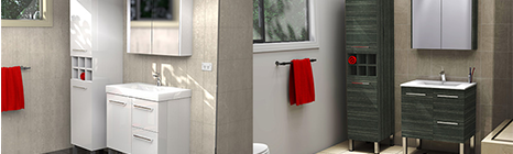 ST.CLAIR 1800 FLOOR STANDING TALL BOY WITH TOWEL RACK